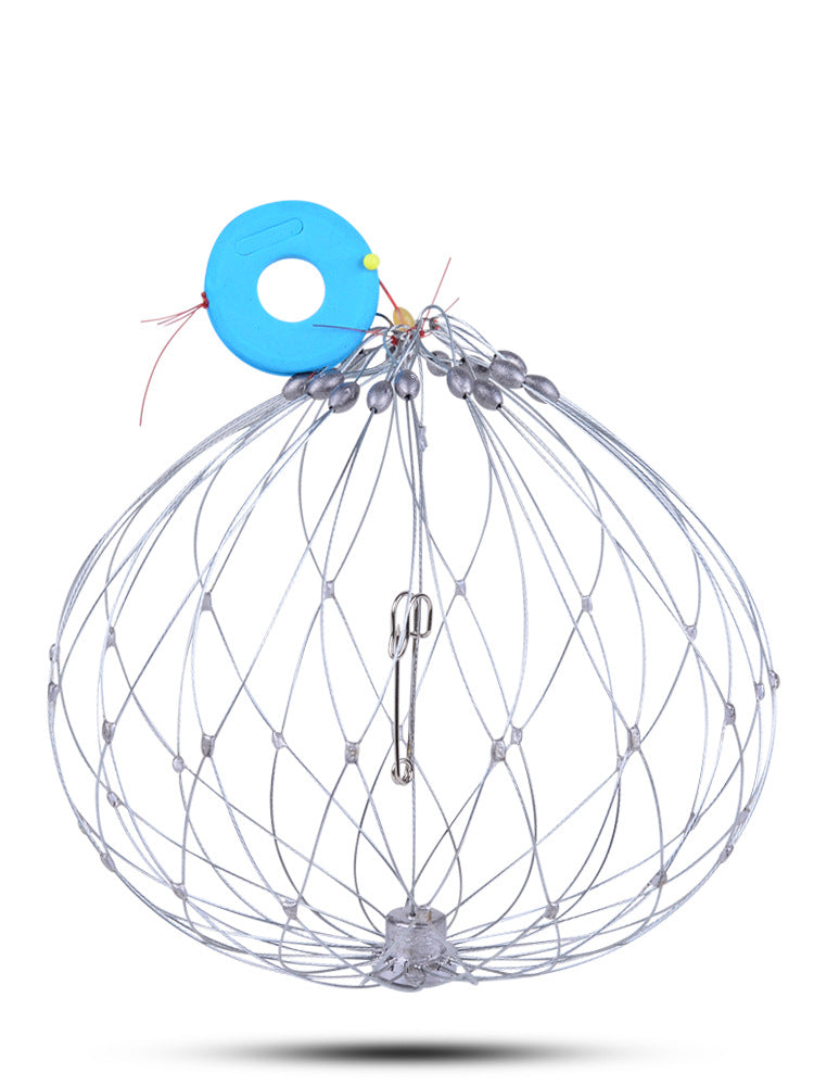 Wholesale Automatic Crab Trap with Heavy Steel Wire, Stainless Steel, for Freshwater and Seawater
