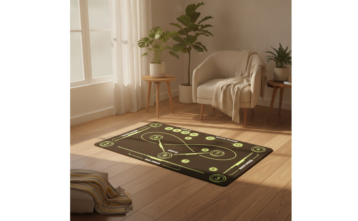 Field Hockey Skills Training Mat Easy to Store Field Hockey Practice Low Mat-Profile for Home Practice