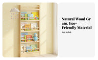 Forward-Facing Display Wall-Mounted Book shelf Narrow contour Floating Shelf Space-Saving Room Organizer Antifall-prevention rim for Children, Homeowners, Kindergarten, Playroom, Nursery, literacy Corner