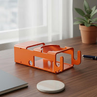 Space Saving Desk Side Drink Holder Portable Desk Side Cup Holder Strong Grip Table Clamp Mug Holder Easy to Install for Workbench, Bedside, Wheelchair