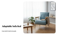 two-in-singleUse Fold-down Futon Bed Foldable Design transforming Sofa Space-Saving Sleeper Couch Easy Conversion for Apartment Dwellers, Guest Hosts, Students, Small Spaces, Living Room, Office