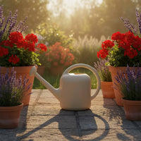 Gentle Watering Can with Sprinkler Head Sturdy Watering Can with Long Spout Molded Vessel Compact for Plant Lovers, Home, Greenhouse