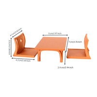 3 Pieces Dollhouse Furniture with Table and Chairs Compact Dollhouse Table and Chair Set Unique for Hobbyists, Collectors