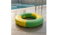 Solid Foam EVA Swim Loop Double Color Non Inflatable Swim Loop Segmented Design Circular Flotation Aid Polished Surface