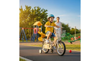 Children's Bike with Basket and Stable Kids Bike with Training Wheels Adjustable Seat Girls Traditional Bike for Beginners, Outdoor, Park