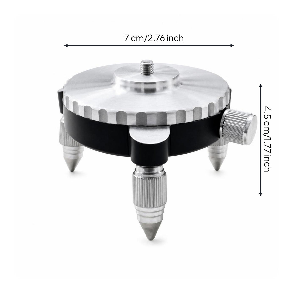 Metal 360 Rotating Laser Level Base Adjustable Laser Level Base Compact Fine Tuning Tripod Adapter Robust