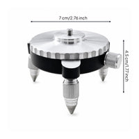 Metal 360 Rotating Laser Level Base Adjustable Laser Level Base Compact Fine Tuning Tripod Adapter Robust