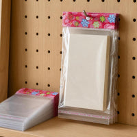 100-Pack OPP Self-Sealing Plastic Bags with Header Card for Jewelry and Small Items