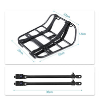 Cycling Front Fork Cargo Rack Metal Front Bike Cargo Rack Universal Fit for Tourists, Commuters