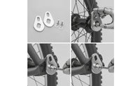 2 Pieces Electric Bicycle Force Arm Stainless Steel Force Arm with Screw and Washer Cycle Part M14 Hardware Two-Hole