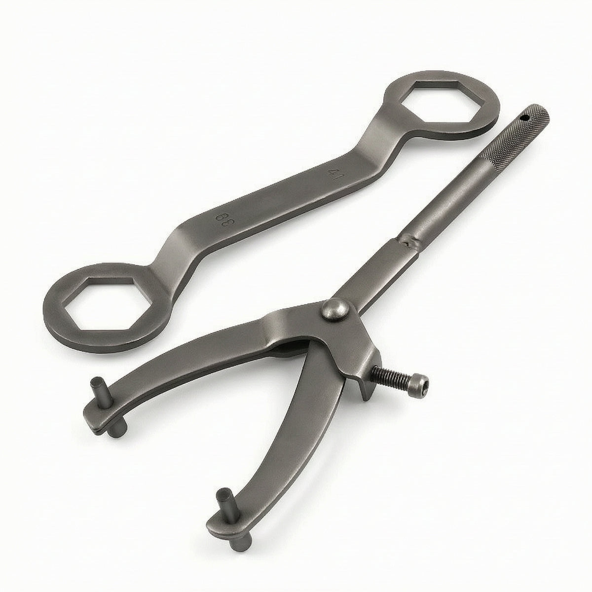 2 Pieces Adjustable Clutch Removal Tool Matte Double-Ended Hex Socket Wrench Wear-Resistant Variator Holding Tool High Force for Mechanics, Scooter Maintenance, Workshops