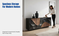 Hardwood Entryway Cabinet, Embossed Designer Storage, Luxury Villa Sideboard, Living Room Decor