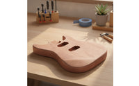 DIY Guitar Body with Routed Cavities Customizable Guitar Body Blank Custom Sanded for Luthiers, Guitarists