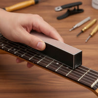 3 Pieces Guitar nut polishing tools Fret Leveling Beams Flatness Fret Leveler Precision-Ground Fretboard Leveling Block for Luthiers