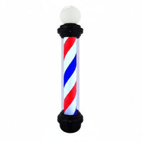 Waterproof Rotating Barber Pole Light Weatherproof LED Barber Pole Light High Brightness Illuminated Sign Energy Saving for Barbers, Hair Stylists, Outdoor, Storefront