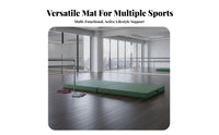 Foldable Design Folding Gymnastics Mat Shock Absorbent Portable Tumbling Mat Wear-Resistant Cover Thick Exercise Pad Carrying Handles for Gymnasts, Students, Dance Studio, Home Gym, Training Center, Playroom