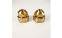 2 Pieces Watertight Micro-Irrigation Irrigation Hose Connector Threaded Micro-Irrigation Irrigation Adapter Corrosion-Resistant Brass Hose Fitting with Washer Easy to Install for Gardeners