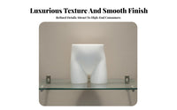 Realistic Body Shape Bra Display Bust S-Curve Design Lingerie Display Form Linen Covered for Boutique Owners