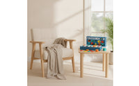Color Matching Shape Sorter with Tray Wooden Shape Sorter Geometric Sorting Box Preschool for Classroom