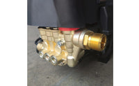 220V Electric Pressure Washer Brass Fittings High-Pressure Washer Built-in Handle Self-Priming Pump Vented Body for Cleaning, Water Pumping