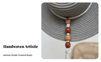 Cotton Rope Hat Holder Macrame Display Versatile Hats Showcase for Living Room