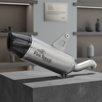 Easy Installation Aftermarket Exhaust Muffler Stainless Steel Construction Performance Exhaust Pipe Deep Sound Motorcycle Muffler Pipe Rust Resistant for Adventure Riders, Touring, off-Highway-Road