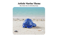 Fish Tank Decoration Glazed Finish Micro Landscape Ornament High-Temperature Fired Ceramic Turtle Figurine for Bonsai Enthusiasts, Terrarium, Desktop