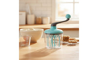 Hand Crank Egg Beater Easy to Clean Manual Rotary Whisk Large Capacity Handheld Cream Frother for Culinary Creators