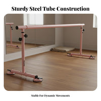 Freestanding Dance Bar Space-Saving Portable Dance Bar Heavy Duty Home Dance Training Bar for Kids, Beginners, Gym