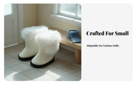 1:6 Miniature Doll Snow Boots Doll Boots Furry Lining for Hobbyists, Dioramas