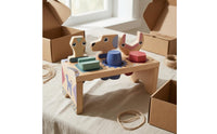 Wooden Tool Bench Toy Fine Motor Skills Animal-Shaped Tool Toy Hand-Eye Coordination Kids Workbench for Young Children