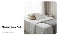 Slow Rebound Memory Foam Pillow Memory Foam Neck Pillow for Side Sleepers, Office Workers, Beauty Salon, Sleeping, Resting
