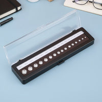 Gemstone Comparison Box Compact Gemstone Display Box with Window Portable Case for Jewelers, Students, Jewelry Shops, Training Rooms