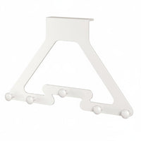 Over the Door Hook Rack Sturdy over Door Hook Rack Rust Resistant Storage Hardware for Bedroom