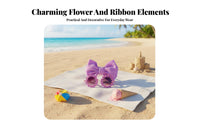 Sun Protection Sunglasses and Headband Set Cute Design Flower Sunglasses and Headband Great Gift for Babies, Beach, Daily Wear, Holidays