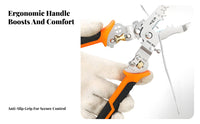 Spring-Loaded Multifunction Wire Stripper Insulated Handles Wire Stripping Plier Cutting Cutting Edges Electrical Plier Multi-Purpose