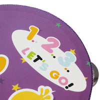 Orff Instrument Hand Tambourine 15cm Kindergarten Bell Rattle Teaching Aid Children's Educational Enlightenment Toy Hand Drum
