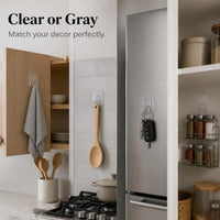 Strong Adhesive Punch-Free Hooks for Bathroom and Kitchen, Multi-functional Nail-Free Hangers