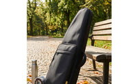 Water-Resistant Bamboo Flute Bag Curved Fit Triangular Flute Backpack Mesh Pocket Wind Instrument Bag Carry Handle