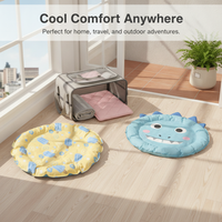 Pet Cooling Mat Summer Dog Cat Bed Round/Rectangular Ice Pad for Small Medium Dogs and Cats