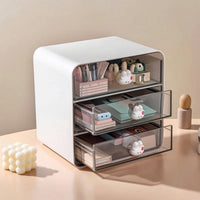 Desktop Drawer Organizer Compact Stationery Storage Box with Drawers Drawer Storage Box Versatile for Students, Office Desk