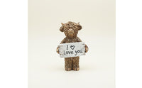Valentine's Day Gift Highland Cow Statue Charming Design Resin Cattle Ornament Resin Cattle Sculpture for Girlfriend, Boyfriend, Office Desk, Living Room, Bedroom, Bookshelf