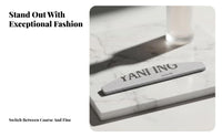 Double-Sided Nail File Professional-Grade Double Sided Nail File Sturdy Zebra Sanding Strip for Manicurists, DIY Enthusiasts, Beauty Parlor, Home