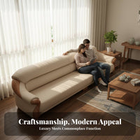 3 Pieces 1, 2, and 3 Seater Sofa Combination Contemporary Asian design 3-Piece Seating Arrangement sturdy Frame Living Room Furnishing for Lounge Area