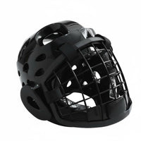Taekwondo Headgear with Face Guard Thickened Padding Fighting Arts Helmet with Face Cage High-Strength Closure Karate Sparring Head Protector