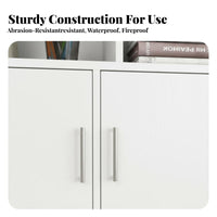 Large Capacity Office Partition Cabinet Stable Structure Low Storage Cabinet with Planter Box Thickened Board Cubicle Divider Bookshelf Soft-Close Hinges for Business Owners, Administrators, Workstation Area, Conference Room
