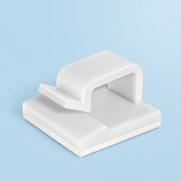 100 Pack Self Adhesive Cable Clips R- Organizers, Wire Management Clips for Home Office Desk