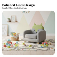 Child-Friendly Design Creature Character Chair Soft and Comfy creatureShaped Floor Chair Supportive Back Toddler Armchair Sturdy Construction for Toddlers, Parents, Reading Corner, Playroom, Living Room, Relaxation Time
