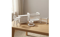 5 Pieces Dollhouse Nursery Set Wooden Closet Cute Toy for Collectors, Hobbyists