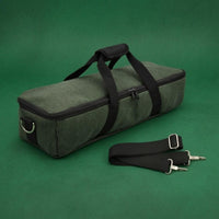 Tea Picking Machine Bag Zippered Tea Machine Bag Olive Drab Green for Storage, Transport